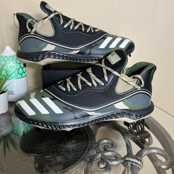 Addidas Icon V Bounce Men's USA Camo Baseball Metal Cleats Shoes FX4258 Size 14 - Picture 1 of 9